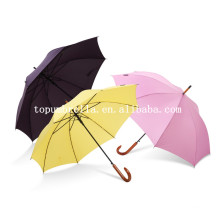 Guarda-chuva reto de 23 polegadas * 8ribs com o guarda-chuva de madeira do punho